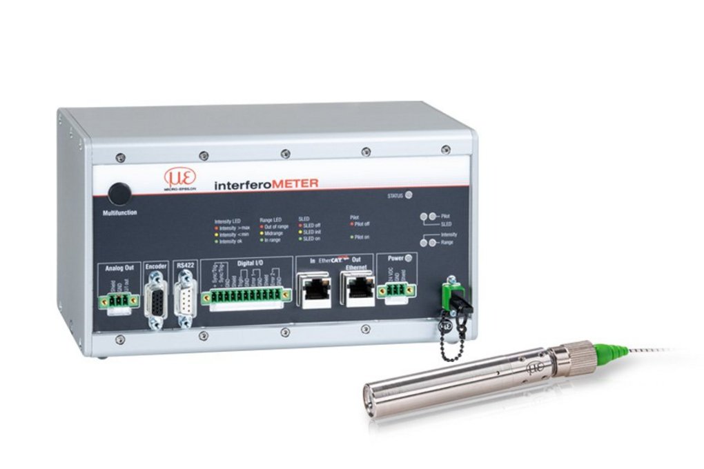 IMS5400-DS:<br />
Absolute distance measurement with nanometer accuracy<br />
-<br />
IMS5400-TH:<br />
Stable thickness measurement with sub-micrometer accuracy