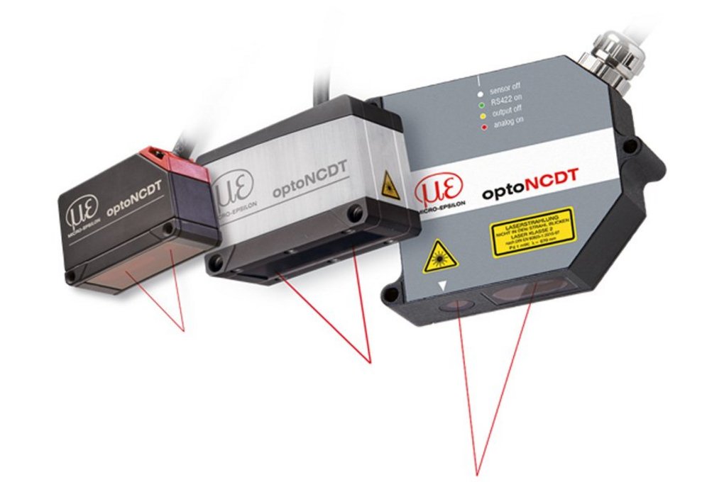 Laser sensors for shiny metallic and structured surfaces